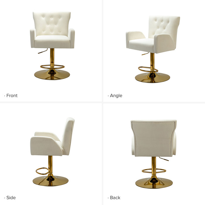 Etta Avenue™ Rhett Swivel Adjustable Height Stool & Reviews | Wayfair